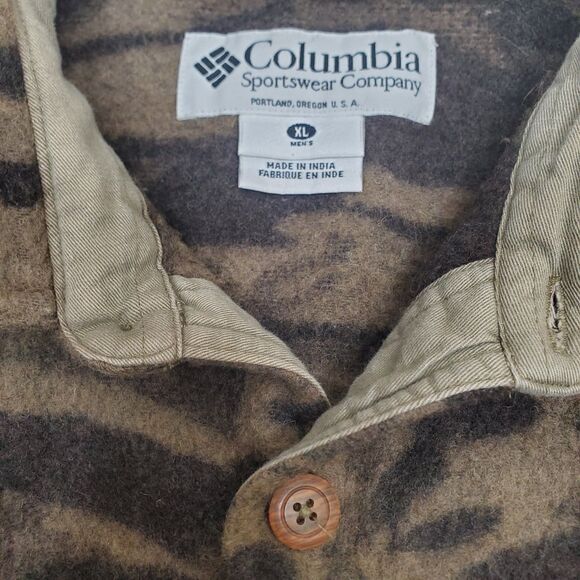 Columbia Gallatin Range Wool Blend Jacket Outfitter Camo XL - Picture 15 of 16